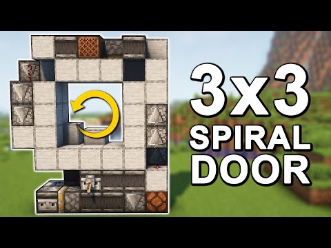 The BEST 3x3 Spiral Door in Minecraft 1.21+ (Tutorial)