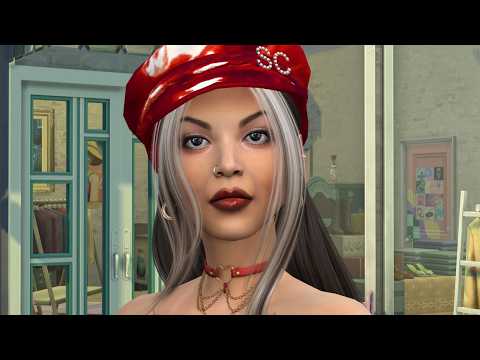 sims realistic style download dyed-hair female Rocio Rojas by Bonita100 Game Video Preview