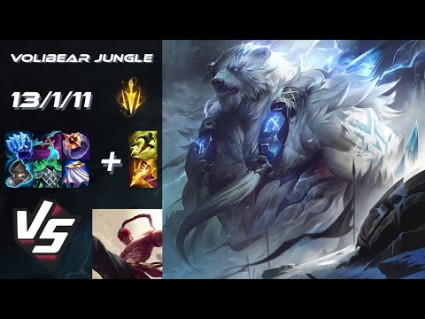 JUNGLE Volibear vs Lee Sin - NA Grandmaster Patch 25.S1.3