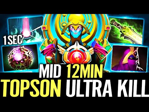 🔥 TOPSON made Oracle MID Great again — 12min Ultra Kill EB + Veil 1SEC Purifying Flames Dota 2 Pro
