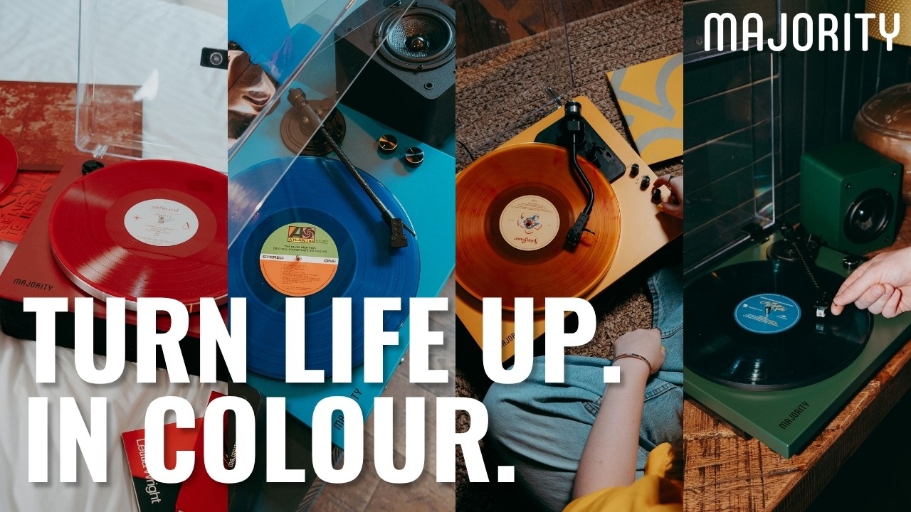 Folio & Stylo Turntables | Meet the New Colours | Majority Audio - YouTube