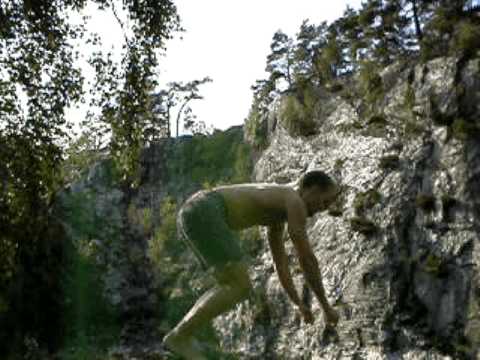 Cliff jumping fengersfors