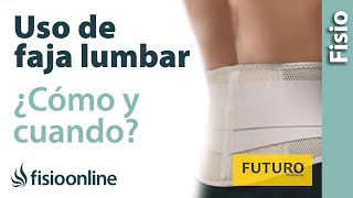 Fajas lumbares - Cuándo y cómo usar una ortesis para el dolor de espalda