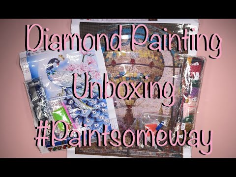 Unboxing Diamond Painting | PR Package | #Paintsomeway 🦚🎈😁