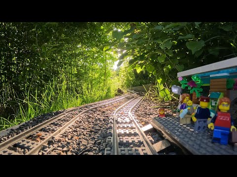 LEGO High-Speed Passenger Train 60051 - First Train Service to the Coal Mine Complex - OnBoard View