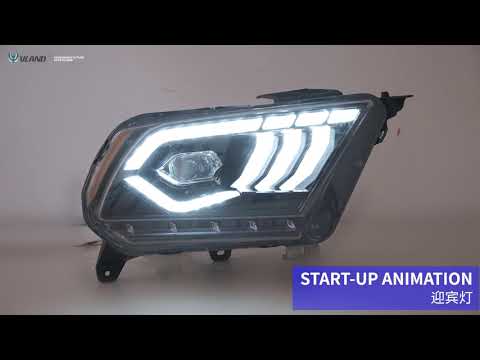 VLAND LED Projector Headlights For Ford Mustang 2010-2014 Aftermarket Front Lights