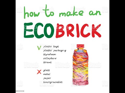 EcoBricks - A Solution To Plastic Pollution demonstrated by EMM AAR International School Student