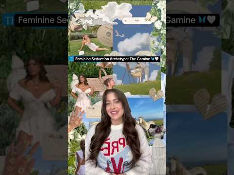Feminine Seduction Archetype: The Gamine 🦋#femininearchetypes #feminineenergy #divinefeminineenergy