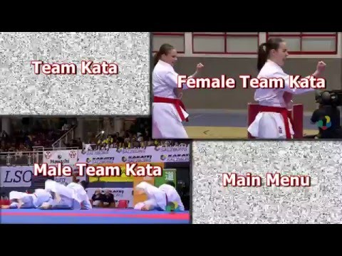 2016 Karate1 Premier League, Salzburg - Team kata menu