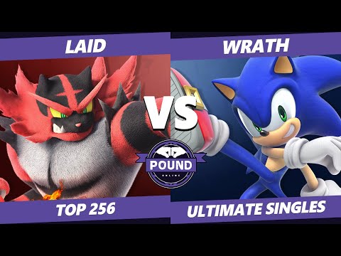 Pound Online 2020 SSBU Top 256 - Wrath (Sonic) Vs. Laid (Pac-Man, Incineroar) Smash Ultimate Singles