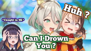 Ina Caught Cecilia Trying To Drown Gigi In VRChat 【hololive】