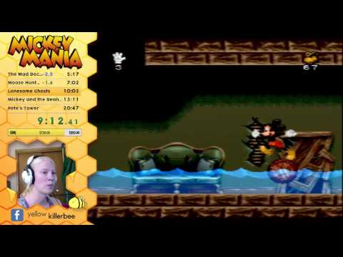 Level warp on Haunted Halls?! Mickey Mania SNES
