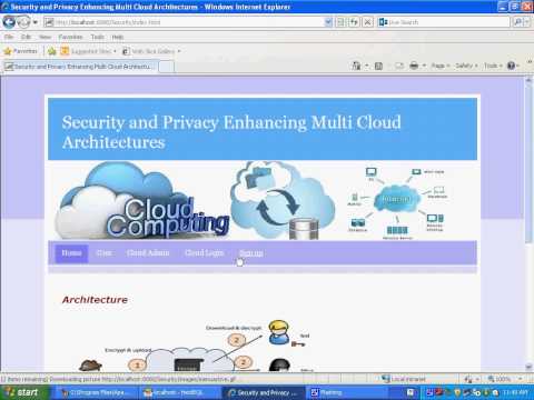 Security and Privacy-Enhancing Multicloud Architectures
