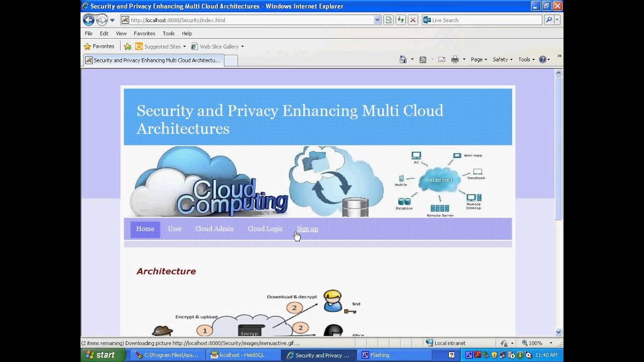 Security and Privacy-Enhancing Multicloud Architectures