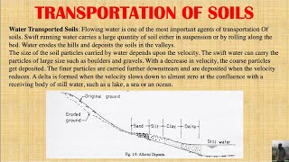 Transportation of Soils | Hindi | Lec-03 | Geotechnical Engineering |