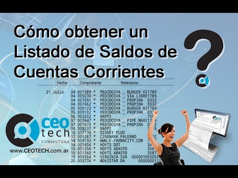 Listado de Saldos de Cuentas Corrientes