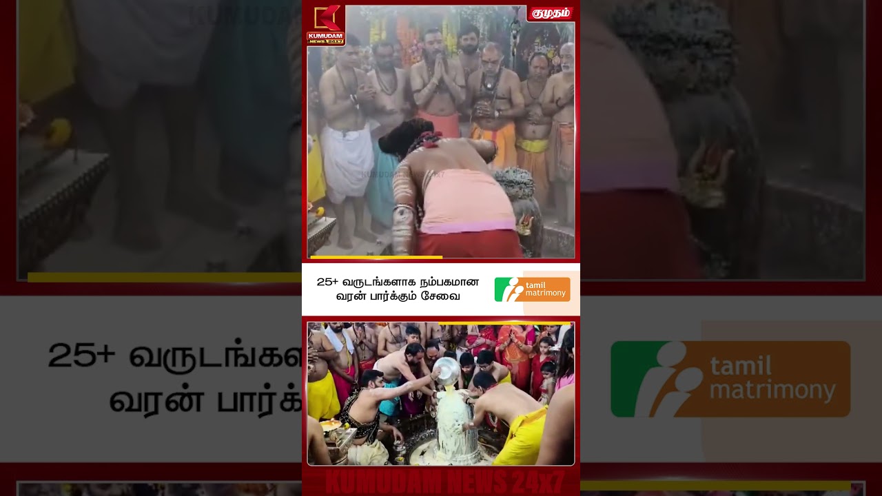 உஜ்ஜைனி மகாகாளேஸ்வரர் கோவிலில் சிறப்பு வழிபாடு | Mahakaleshwar | Kumudam News #shorts