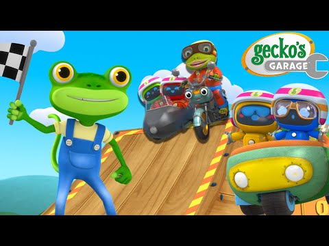 Grandma's Stunt Bike Show! | Gecko's Garage | Trucks For Children | Cartoons For Kids
