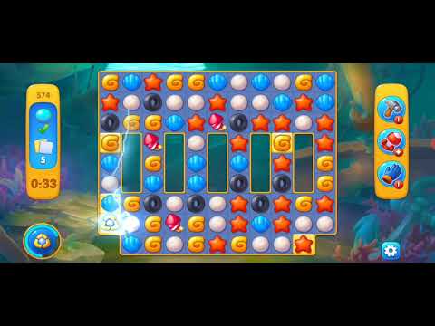 Fishdom Level 574 Gameplay Walk through full video