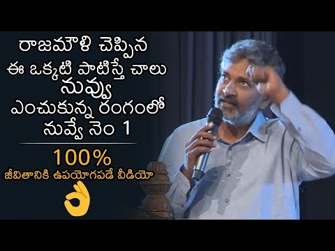 MUST WATCH : SS Rajamouli Inspirational Words About Life | News Buzz