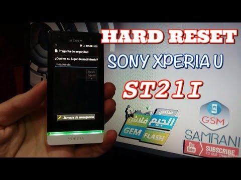 SONY XPERIA U ST25I REMOVE PATTERN CODE