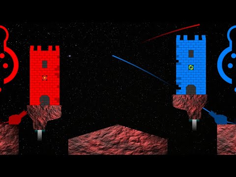 Flying Castle Destruction 13 -  Marble Race Tournament with Countries in Algodoo