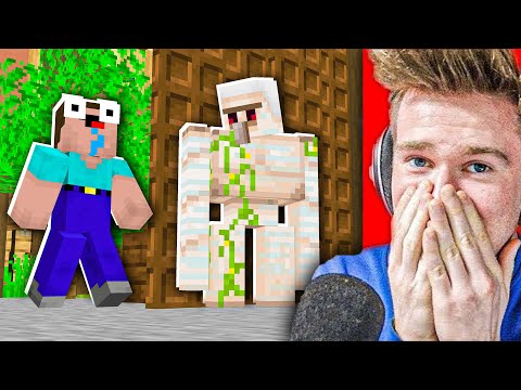 HOW LONG CAN I PUNISH A GOLEM IN THE SPOTTER'S BASE BEFORE NOTICED?  |  Minecraft Extreme