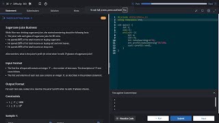 14. Sugarcane Juice Business | #coding #programming #codechef #easy #competitiveprogramming #maths