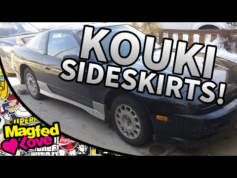 My 240sx Gets Type X Side Skirts!