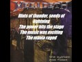 Megadeth Back In The Day With Lyrics HD