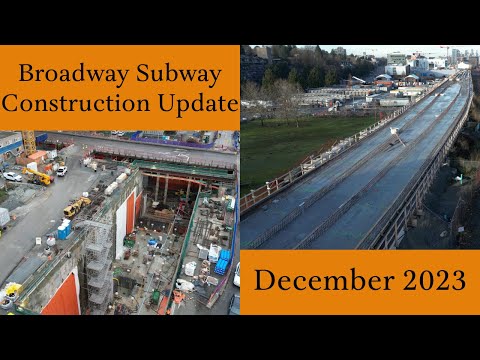 Broadway Subway Construction December 2023