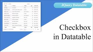 Download the video "How to add Checkbox in Datatable"