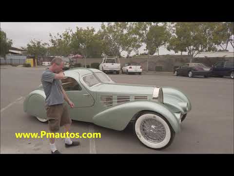 Bugatti Aerolithe Featured on Jay Leno Garage Show Arriving in San Diego at www.PMautos.com