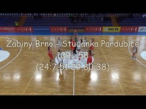 2017 1119 Basket U14 Liga U14 _ Žabiny Brno - Studánka Pardubice