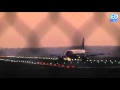 Sunset over Eindhoven Airport