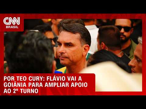 Flávio Bolsonaro vai a Goiânia para ampliar apoio ao 2º turno | LIVE CNN