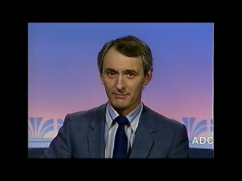 TVS trailers, adverts, link, weather, announcer Malcolm Brown in-vision 8th January 1984