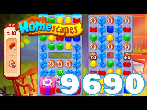 Homescapes Level 9690 HD 3 - match puzzle game | Gameplay Walkthrough | android | GameGo Game | IOS