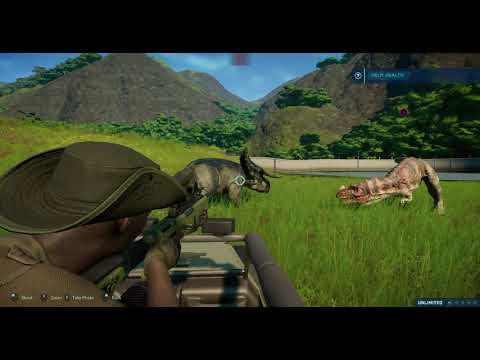 Jurassic World Evolution 1.10 - Nasutoceratops vs. Ceratosaurus