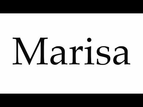 How to Pronounce Marisa