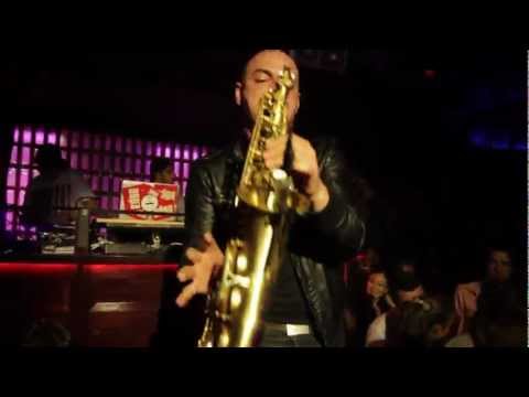 Nadir Simon vs. Yolanda Be Cool "No Speak Americano" - Live sax @ LAVO NYC