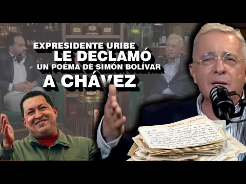 HISTORIA: Expresidente Uribe le declamó un poema de Simón Bolívar a Chávez