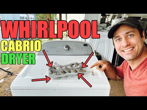 Why This Whirlpool CABRIO Dryer is So Noisy & Not Heating | Quick 3387747 Element Fix | WED5600XW1