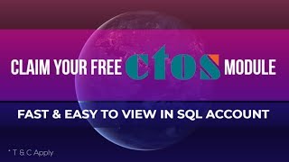 CTOS Company overview module in SQL Account