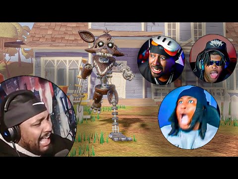 WE PLAYED AGAINST NIGHTMARE FOXY IN MULTIPLAYER HELLO NEIGHBOR!