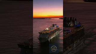 POV: Sailing on a Luxury Cruise at Sunset 🌅🚢 #cruisetour #sea #cruisetour