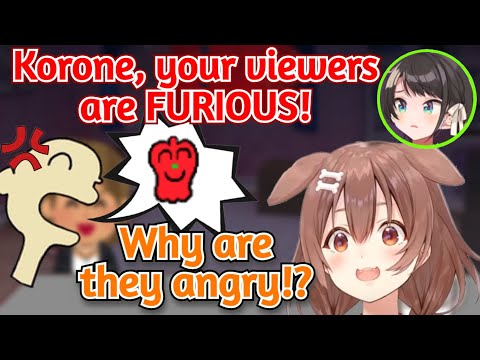 Korone's Chat Gets Extremely Angry, Subaru & Botan are Confused About All the Red Peppers