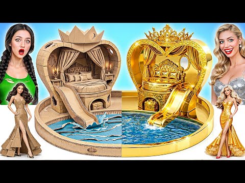 We Build Amazing Doll House Rich vs Broke Challenge | Funny Decoration Ideas by Multi DO Girls
