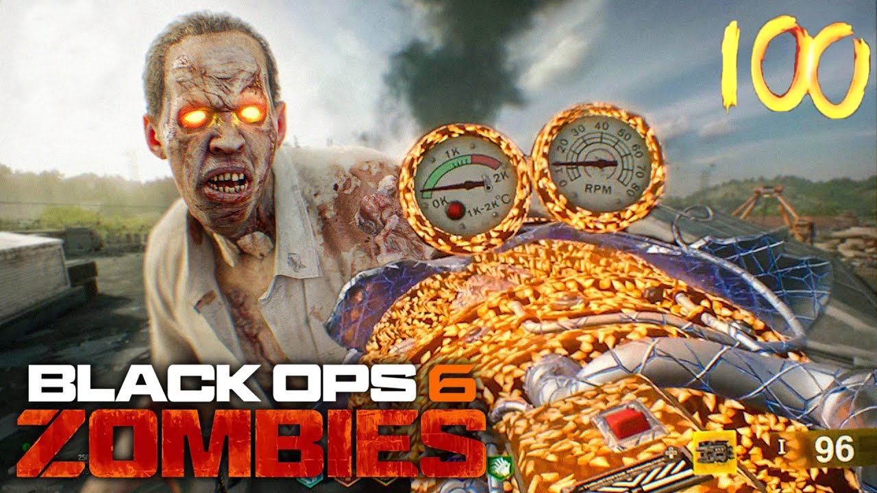 BLACK OPS 6 ZOMBIES - ROUND 100 HIGH ROUND GAMEPLAY ATTEMPT!! (Liberty Falls)