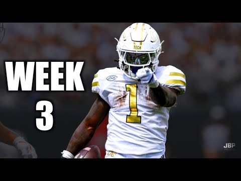 College Football 2025 - Best of Week 3 ᴴᴰ